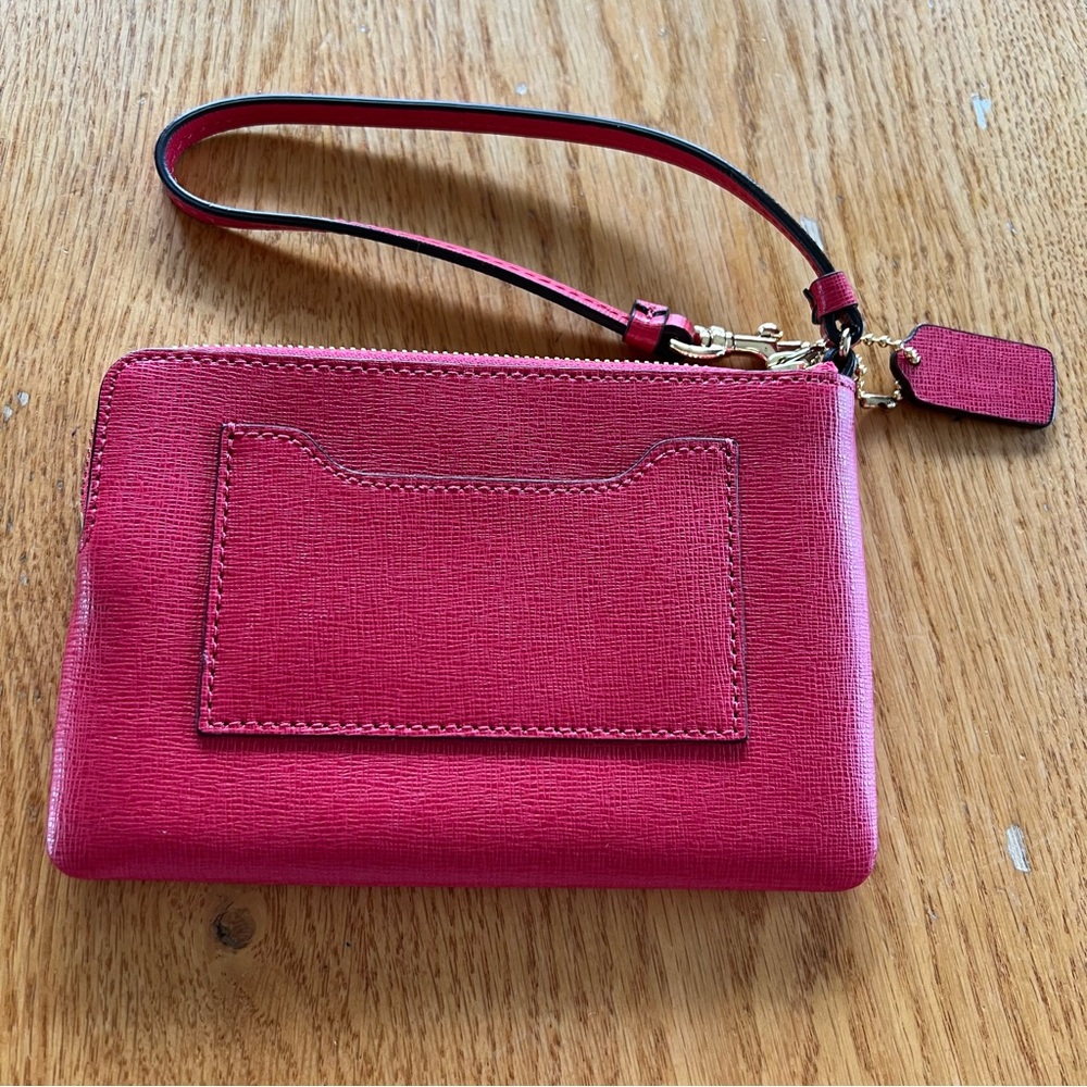Coach Red Wristlet Clutch - Picture 5 of 8